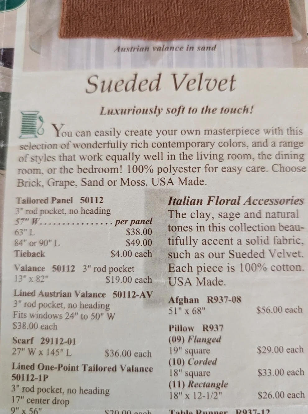 Brick Colored - Sueded Velvet Set